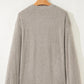 Texture Drop Shoulder Henley Knit Top