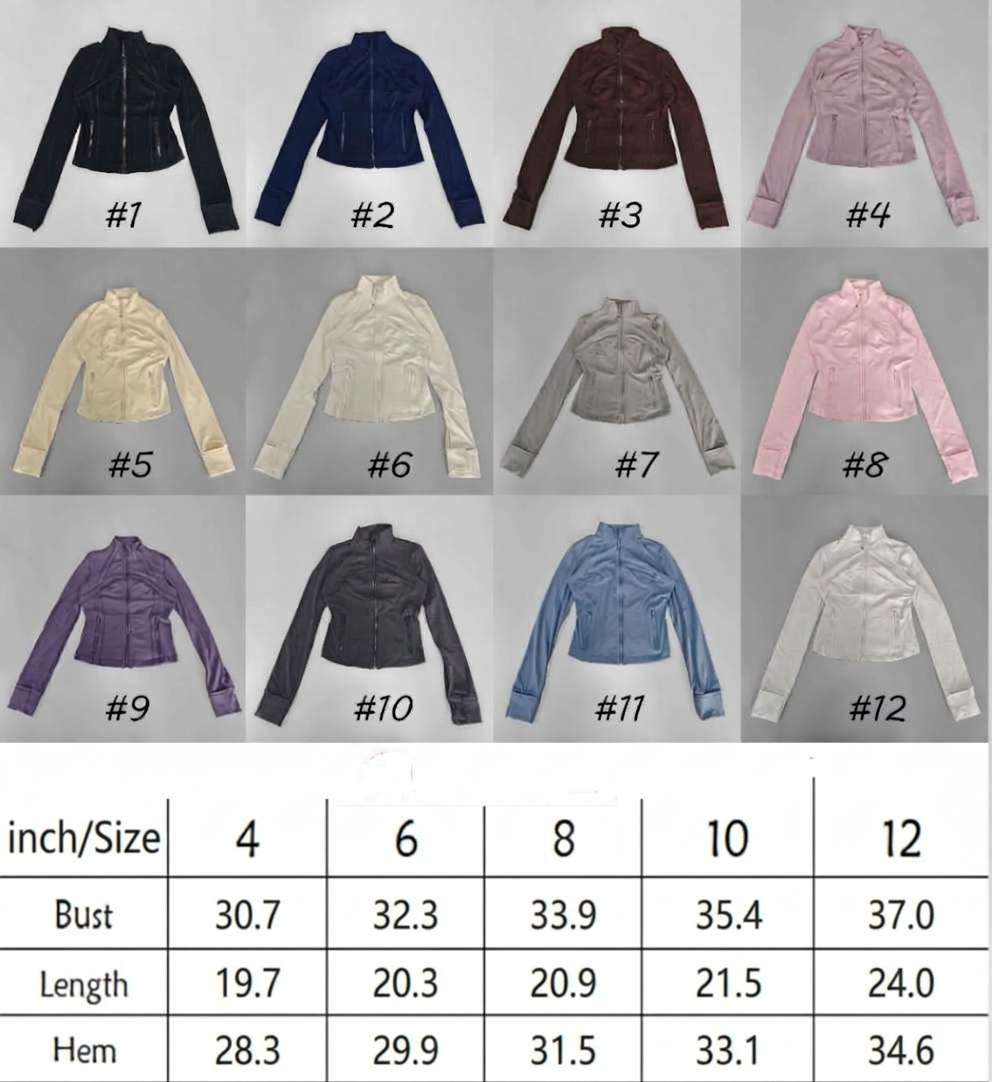 Slim Fit Full-Zip Athletic Yoga Jacket