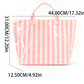 Custom Embroidered Waterproof Striped Tote Bag