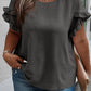 Plus Size Ruffled Short Sleeve Top