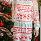 Christmas Print Pullover and Pants Lounge Set