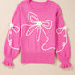 （Preorder 12.25）Corded Flower Bow Sweater