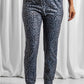 Leopard Elastic Waist Casual Joggers