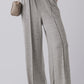 Casual High Waist Wide Leg Knit Pants