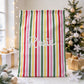 Custom Name Striped Christmas Gift Bag