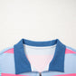 Stripe Colorblock Patchwork Zip up Plus Size Pullover