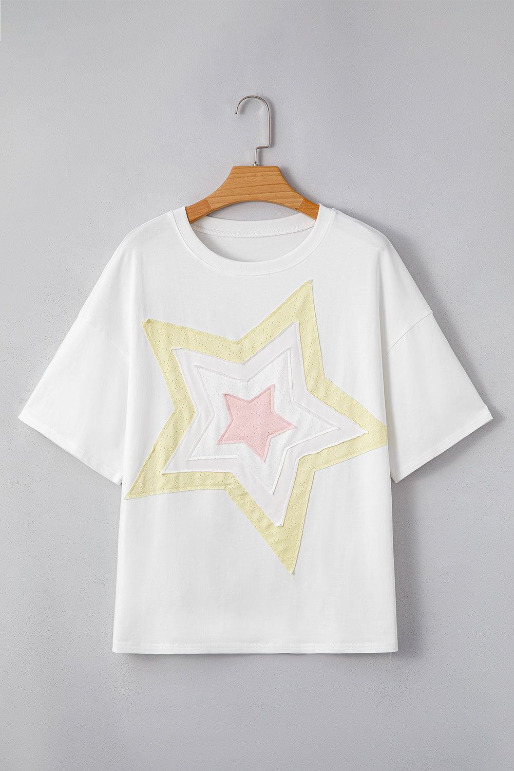 Drop Shoulder Half Sleeve Loose Tee