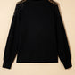 Lace Long Sleeve Textured Pullover