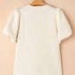 Textured Puff Sleeve T-shirt