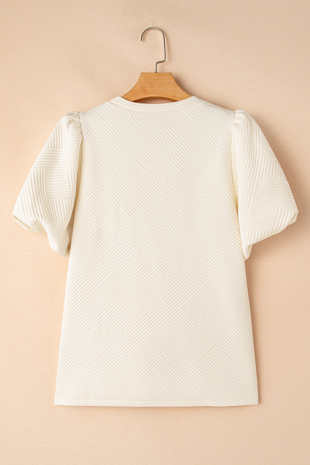 Textured Puff Sleeve T-shirt