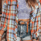 Plaid Print Loose Vintage Shirt