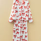 Christmas Bow Print Long 2pcs Pajama Set
