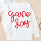 Tinsel Game Day Drop Shoulder Graphic Sweatshirt