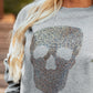 Rhinestone Skull Sweatshirt