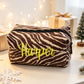 Custom Zebra Print Cosmetic Bag