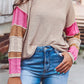 Colorblock Exposed Seam Sweater