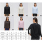 Solid Color Loose-fit Long-sleeve Athletic Pullover