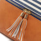 Tassel Zipper Shoulder Purse