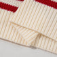 Textured Knit Ribbed Hem Sweater Tank Top