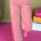 Acid Washed High Rise Cropped Wide Leg Jeans