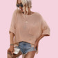 Women's Loose Open Knit Sweater Top