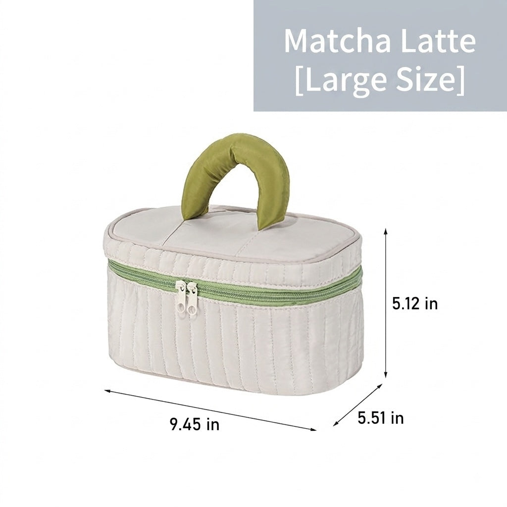 Portable Cosmetic Bag with Personalized Embroidered Name