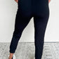 Exposed Seam Detail Skinny Drawstring Jogger Pants