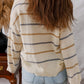 Ribbed Edge Drop Shoulder Sweater