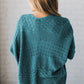 Hollowed Knit Open Front Cardigan