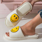 Happy Face Open Toe Winter Slippers
