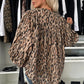 Leopard Balloon Sleeve Shirt