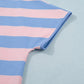 Stripe Dolman Tee Drawstring Skort Athletic 2pcs Set