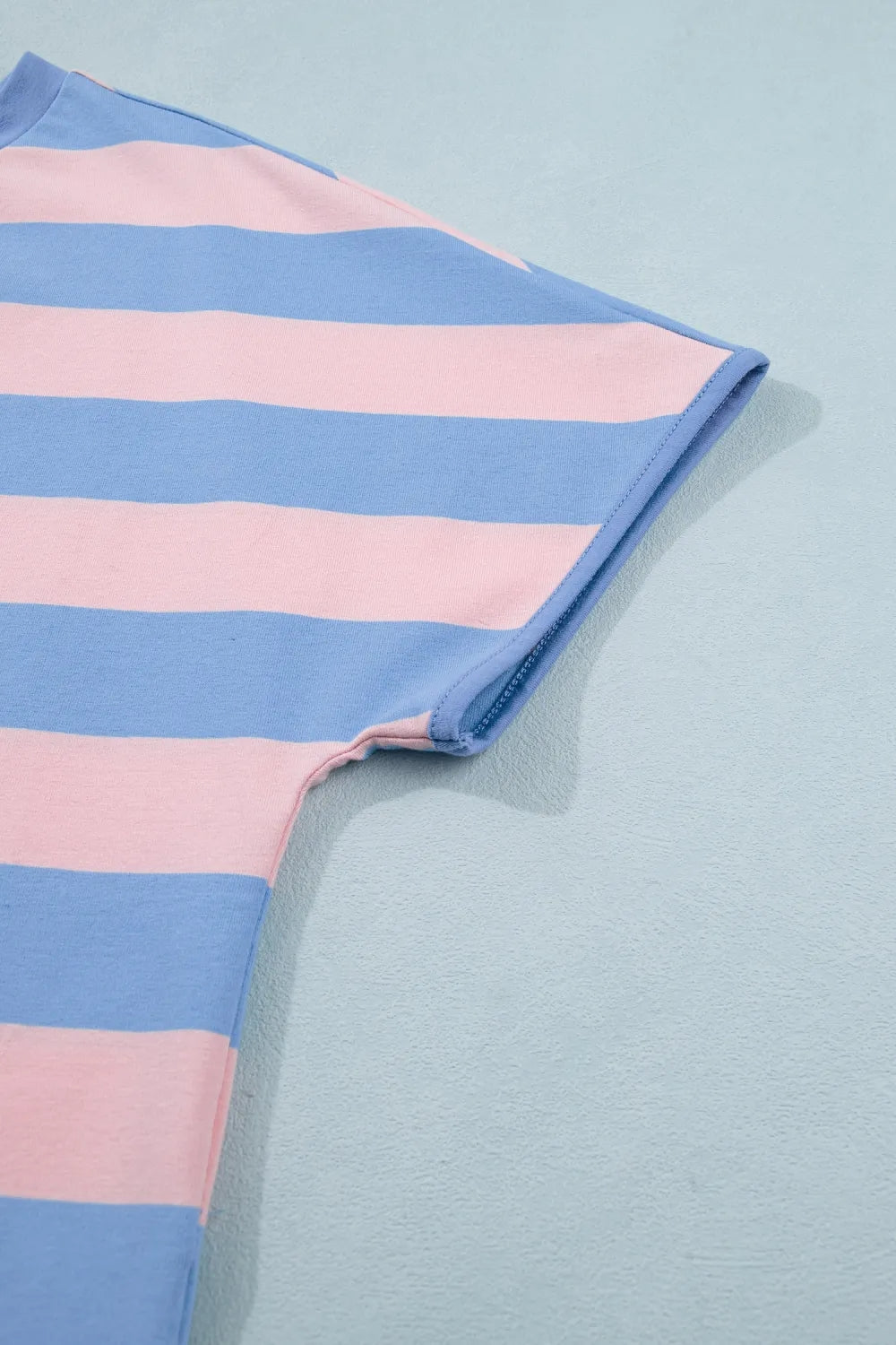 Stripe Dolman Tee Drawstring Skort Athletic 2pcs Set