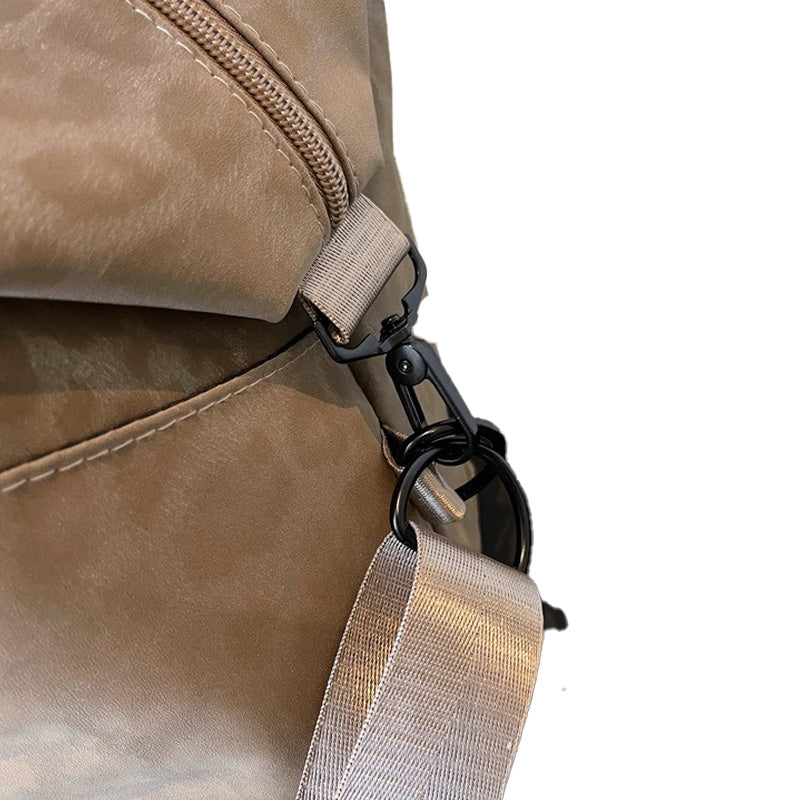 Leopard Print Short Trip Bag Weekend Bag