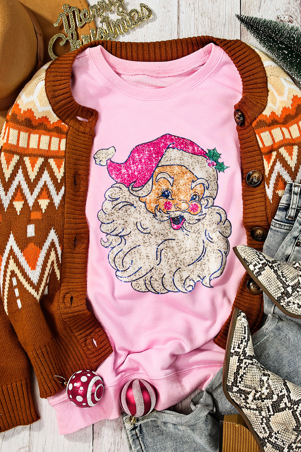 Christmas Claus Graphic Sweatshirt