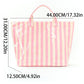 Custom Embroidered Waterproof Striped Tote Bag
