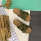 Beach Double Buckle Cork Slippers
