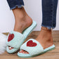 Heart Fluffy Slippers