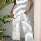 Casual Wide Leg 2pcs Pants Set