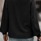Lace Long Sleeve Textured Pullover