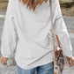 GOLF Ball Print Ribbed Drop Shoulder Baggy Sweatshirt