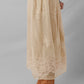 Embroidered Mesh Overlay Flowy Long Skirt