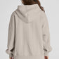 Cable Textured Baggy Solid Hoodie