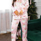 Christmas Santa Claus Snowflake Pajama Set