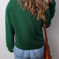 Raglan Sleeve Crew Neck Sweater