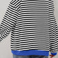 Oversized Contrast Trim Pullover Sweatshirt