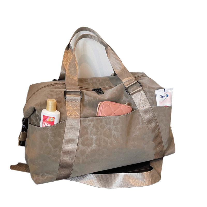 Leopard Print Short Trip Bag Weekend Bag
