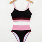 Color Block High Waisted Sexy Bikini Set