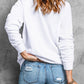 Sequin Bow Baseball Patched Casual Sweatshirt
