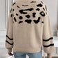 Striped Detail Drop Shoulder Sweater
